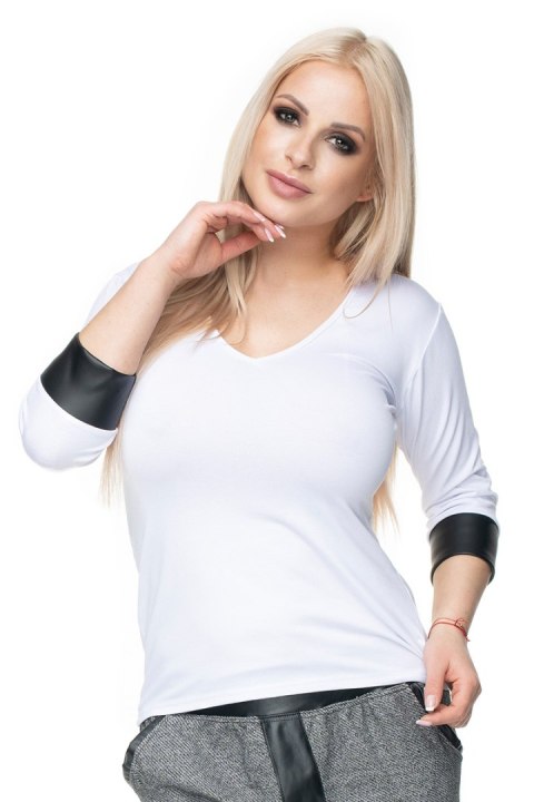 Bluzka Model 0102 White - PeeKaBoo PeeKaBoo Bluzka Model 0102 White - PeeKaBoo PeeKaBoo