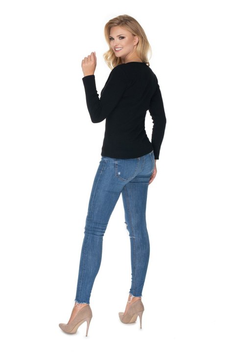 Bluzka Model 0163 Black - PeeKaBoo PeeKaBoo Bluzka Model 0163 Black - PeeKaBoo PeeKaBoo