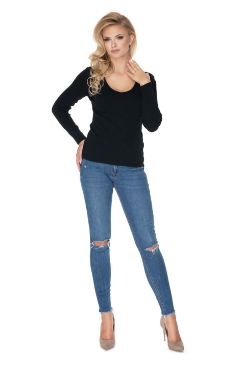 Bluzka Model 0165 Black - PeeKaBoo PeeKaBoo Bluzka Model 0165 Black - PeeKaBoo PeeKaBoo
