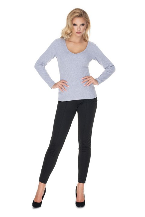 Bluzka Model 0165 Grey - PeeKaBoo PeeKaBoo Bluzka Model 0165 Grey - PeeKaBoo PeeKaBoo