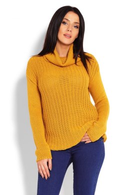 Golf Damski Model 70014 Musztard - PeeKaBoo PeeKaBoo