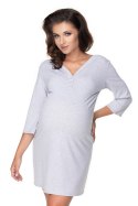 Koszulka nocna Koszula Nocna Ciążowa Model 0157 Grey - PeeKaBoo PeeKaBoo Koszulka nocna Koszula Nocna Ciążowa Model 0157 Grey - PeeKaBoo PeeKaBoo