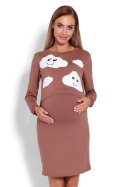 Koszulka nocna Koszula Nocna Ciążowa Model 1682 Cappuccino - PeeKaBoo PeeKaBoo Koszulka nocna Koszula Nocna Ciążowa Model 1682 Cappuccino - PeeKaBoo PeeKaBoo
