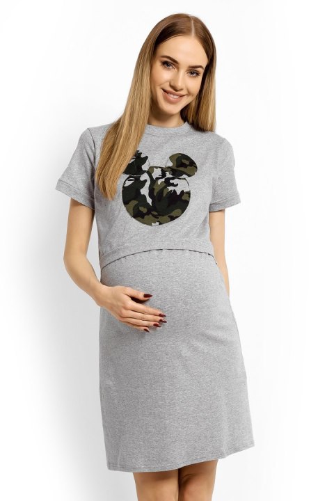 Koszulka nocna Koszula Nocna Model 1625C Grey - PeeKaBoo PeeKaBoo Koszulka nocna Koszula Nocna Model 1625C Grey - PeeKaBoo PeeKaBoo