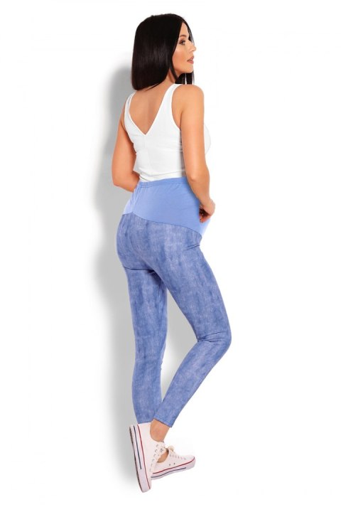 Legginsy Ciążowe Model 1684 Blue - PeeKaBoo PeeKaBoo Legginsy Ciążowe Model 1684 Blue - PeeKaBoo PeeKaBoo