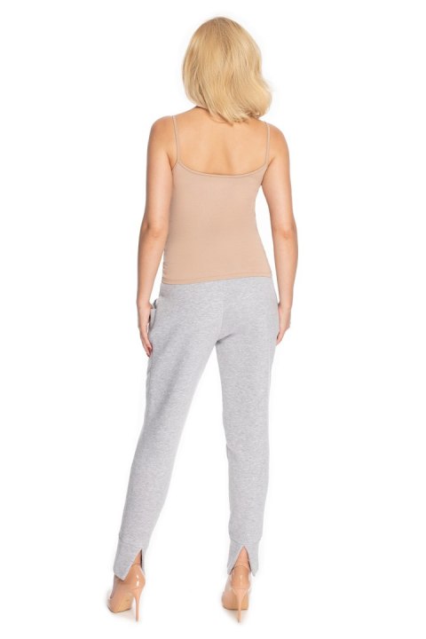 Spodnie Ciążowe Model 0175 Grey - PeeKaBoo PeeKaBoo Spodnie Ciążowe Model 0175 Grey - PeeKaBoo PeeKaBoo