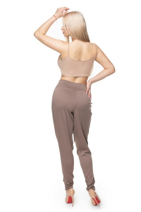 Spodnie Damskie Model 0106 Cappuccino - PeeKaBoo PeeKaBoo Spodnie Damskie Model 0106 Cappuccino - PeeKaBoo PeeKaBoo