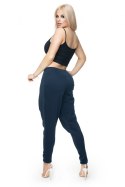 Spodnie Damskie Model 0106 Navy - PeeKaBoo PeeKaBoo Spodnie Damskie Model 0106 Navy - PeeKaBoo PeeKaBoo