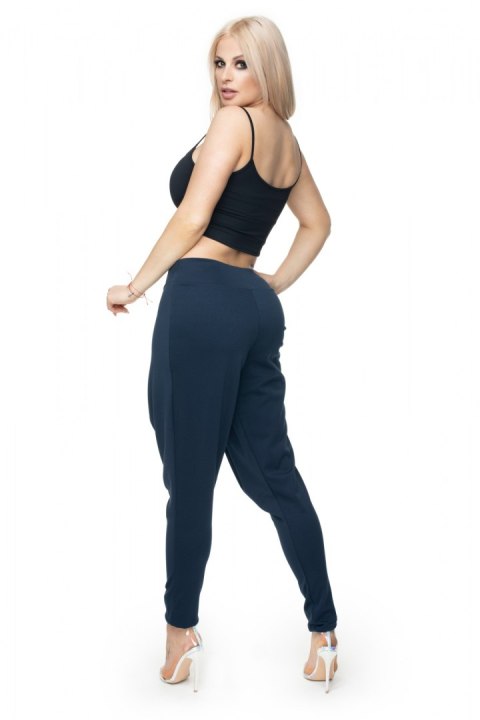 Spodnie Damskie Model 0106 Navy - PeeKaBoo PeeKaBoo Spodnie Damskie Model 0106 Navy - PeeKaBoo PeeKaBoo