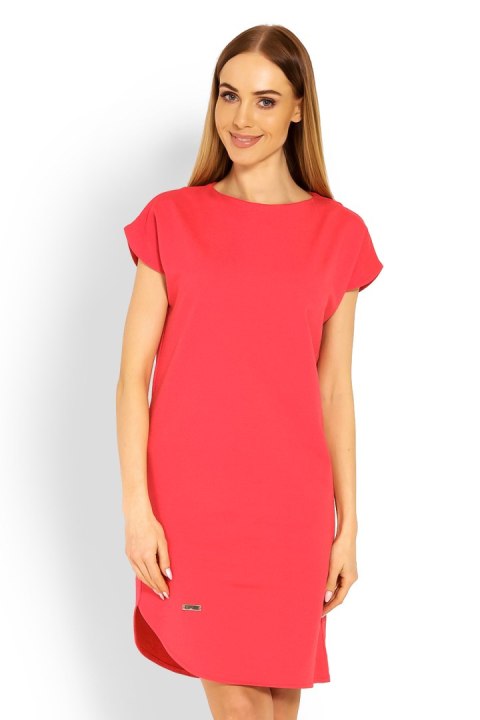 Sukienka Model 1629 Coral - PeeKaBoo PeeKaBoo Sukienka Model 1629 Coral - PeeKaBoo PeeKaBoo