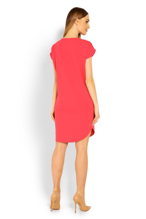 Sukienka Model 1629 Coral - PeeKaBoo PeeKaBoo Sukienka Model 1629 Coral - PeeKaBoo PeeKaBoo