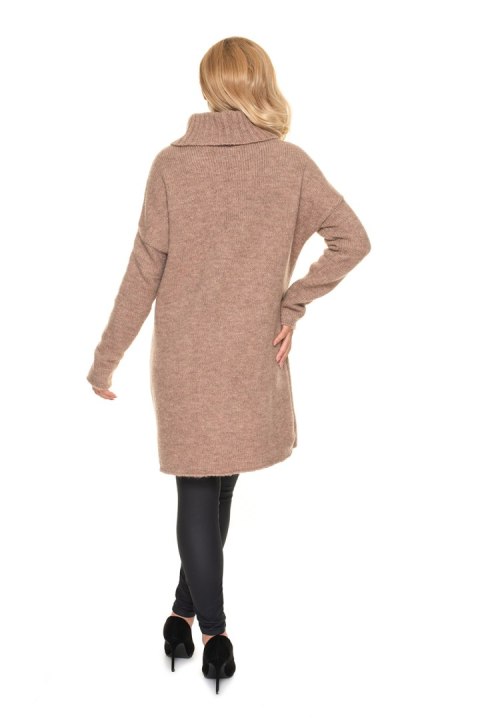 Sweter Ciążowy Model 30078 Cappuccino - PeeKaBoo PeeKaBoo Sweter Ciążowy Model 30078 Cappuccino - PeeKaBoo PeeKaBoo