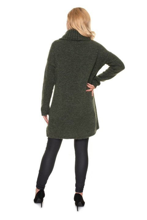 Sweter Ciążowy Model 30078 Khaki - PeeKaBoo PeeKaBoo Sweter Ciążowy Model 30078 Khaki - PeeKaBoo PeeKaBoo