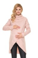 Sweter Ciążowy Model 30078 Pink - PeeKaBoo PeeKaBoo Sweter Ciążowy Model 30078 Pink - PeeKaBoo PeeKaBoo