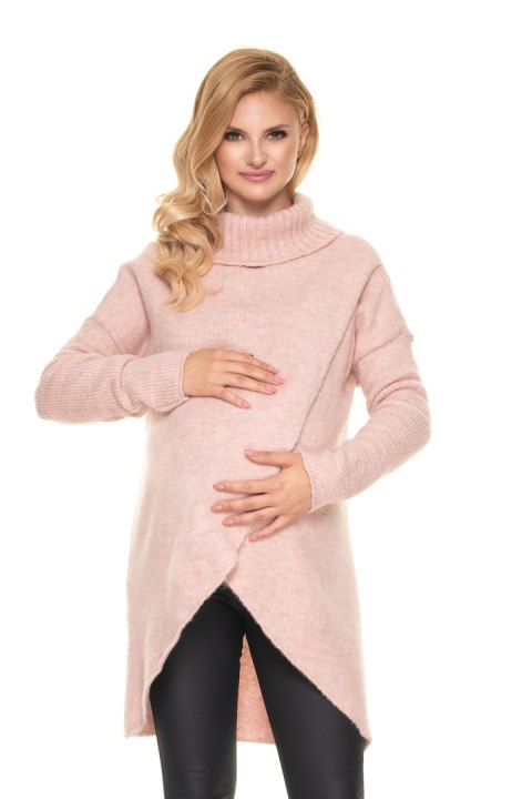 Sweter Ciążowy Model 30078 Pink - PeeKaBoo PeeKaBoo Sweter Ciążowy Model 30078 Pink - PeeKaBoo PeeKaBoo