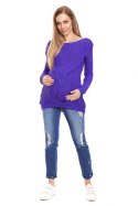 Sweter Ciążowy Model 40029 Violet - PeeKaBoo PeeKaBoo Sweter Ciążowy Model 40029 Violet - PeeKaBoo PeeKaBoo