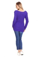 Sweter Ciążowy Model 40029 Violet - PeeKaBoo PeeKaBoo Sweter Ciążowy Model 40029 Violet - PeeKaBoo PeeKaBoo