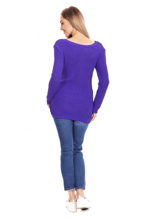 Sweter Ciążowy Model 40029 Violet - PeeKaBoo PeeKaBoo Sweter Ciążowy Model 40029 Violet - PeeKaBoo PeeKaBoo