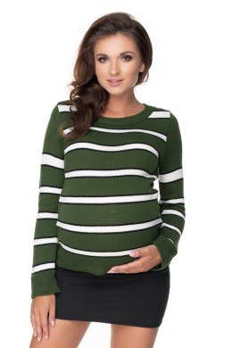 Sweter Ciążowy Model 40044 Khaki - PeeKaBoo PeeKaBoo