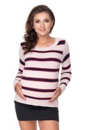 Sweter Ciążowy Model 40044 Pink - PeeKaBoo PeeKaBoo Sweter Ciążowy Model 40044 Pink - PeeKaBoo PeeKaBoo