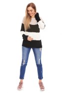 Sweter Ciążowy Model 70019 Khaki - PeeKaBoo PeeKaBoo Sweter Ciążowy Model 70019 Khaki - PeeKaBoo PeeKaBoo