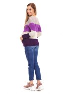 Sweter Ciążowy Model 70019 Violet - PeeKaBoo PeeKaBoo Sweter Ciążowy Model 70019 Violet - PeeKaBoo PeeKaBoo