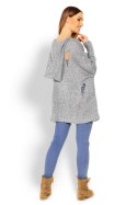 Sweter Damski Model 30055 Grey - PeeKaBoo PeeKaBoo Sweter Damski Model 30055 Grey - PeeKaBoo PeeKaBoo