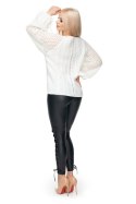 Sweter Damski Model 30061 Cream - PeeKaBoo PeeKaBoo Sweter Damski Model 30061 Cream - PeeKaBoo PeeKaBoo