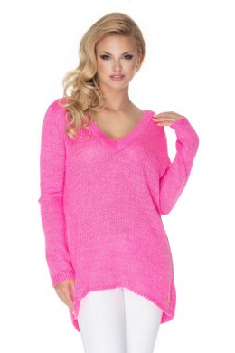 Sweter Damski Model 30067 Neon Pink - PeeKaBoo PeeKaBoo
