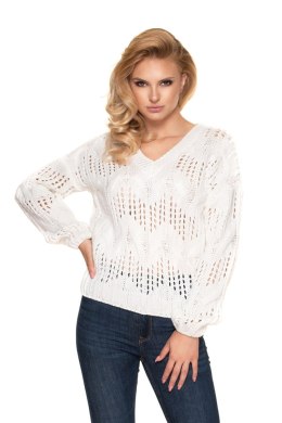 Sweter Damski Model 30076 Cream - PeeKaBoo PeeKaBoo