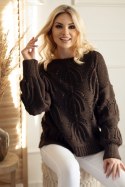 Sweter Damski Model 30081 Brown - PeeKaBoo PeeKaBoo Sweter Damski Model 30081 Brown - PeeKaBoo PeeKaBoo