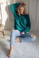 Sweter Damski Model 30081 Morski - PeeKaBoo PeeKaBoo Sweter Damski Model 30081 Morski - PeeKaBoo PeeKaBoo