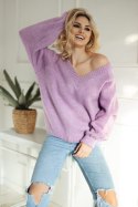 Sweter Damski Model 30083 Lila - PeeKaBoo PeeKaBoo Sweter Damski Model 30083 Lila - PeeKaBoo PeeKaBoo