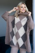 Sweter Damski Model 30088 Cappuccino - PeeKaBoo PeeKaBoo Sweter Damski Model 30088 Cappuccino - PeeKaBoo PeeKaBoo