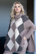 Sweter Damski Model 30088 Cappuccino - PeeKaBoo PeeKaBoo Sweter Damski Model 30088 Cappuccino - PeeKaBoo PeeKaBoo