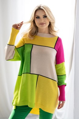 Sweter Damski Model 30089 Beige/Yellow - PeeKaBoo PeeKaBoo
