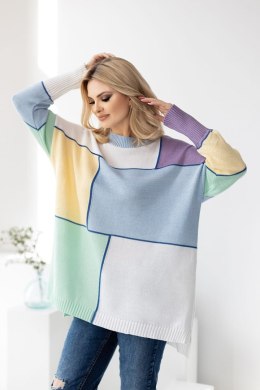 Sweter Damski Model 30089 Błękit - PeeKaBoo PeeKaBoo