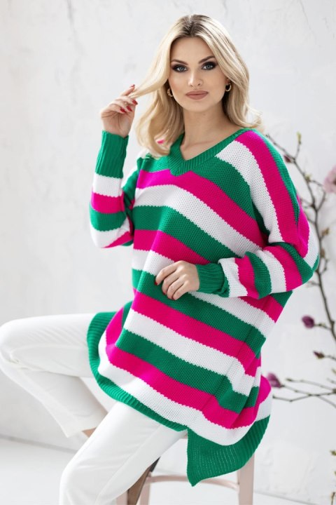 Sweter Damski Model 30091 Dark Green - PeeKaBoo PeeKaBoo Sweter Damski Model 30091 Dark Green - PeeKaBoo PeeKaBoo