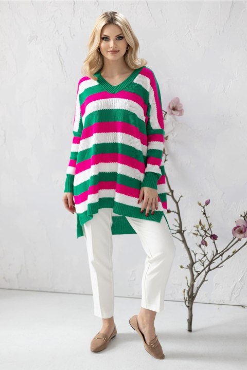 Sweter Damski Model 30091 Dark Green - PeeKaBoo PeeKaBoo Sweter Damski Model 30091 Dark Green - PeeKaBoo PeeKaBoo