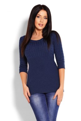 Sweter Damski Model 70008 Petrol Navy - PeeKaBoo PeeKaBoo