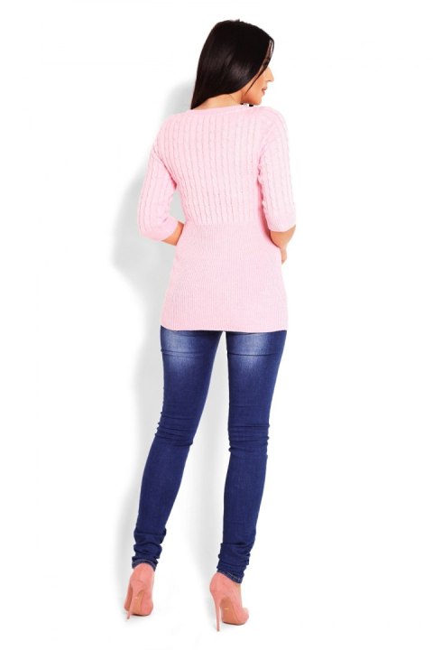 Sweter Damski Model 70008 Pink - PeeKaBoo PeeKaBoo Sweter Damski Model 70008 Pink - PeeKaBoo PeeKaBoo