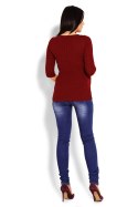 Sweter Damski Model 70008C Bordo - PeeKaBoo PeeKaBoo Sweter Damski Model 70008C Bordo - PeeKaBoo PeeKaBoo