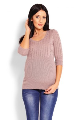 Sweter Damski Model 70008C Cappuccino - PeeKaBoo PeeKaBoo