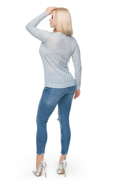 Sweter Damski Model 70018 Grey - PeeKaBoo PeeKaBoo Sweter Damski Model 70018 Grey - PeeKaBoo PeeKaBoo