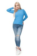 Sweter Damski Model 70021 Jeans - PeeKaBoo PeeKaBoo Sweter Damski Model 70021 Jeans - PeeKaBoo PeeKaBoo