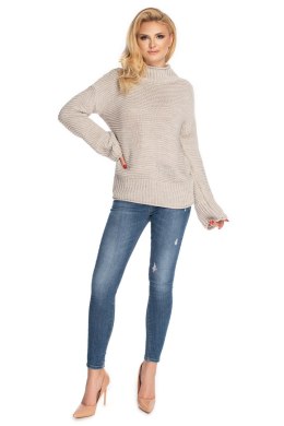 Sweter Damski Model 70032 Beige - PeeKaBoo PeeKaBoo