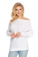 Sweter Damski Model 70036 White - PeeKaBoo PeeKaBoo Sweter Damski Model 70036 White - PeeKaBoo PeeKaBoo