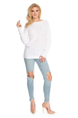 Sweter Damski Model 70036 White - PeeKaBoo PeeKaBoo