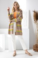 Sweter Kardigan Model 30090 Cappuccino - PeeKaBoo PeeKaBoo Sweter Kardigan Model 30090 Cappuccino - PeeKaBoo PeeKaBoo