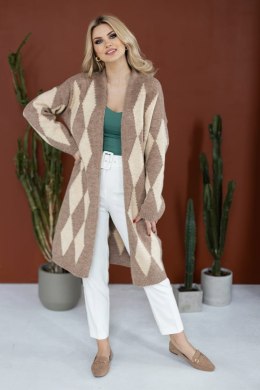 Sweter Kardigan Model 30092 Cappuccino - PeeKaBoo PeeKaBoo